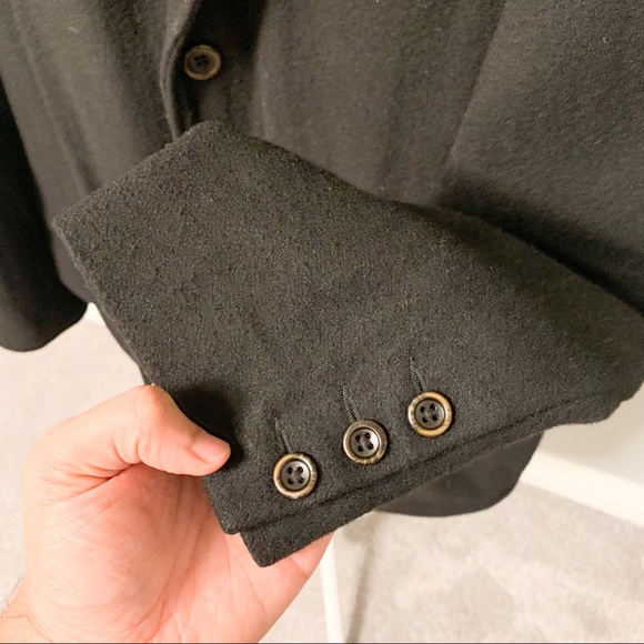 Old Navy Wool Blend Topcoat, Black, XL - Picture 5 of 9